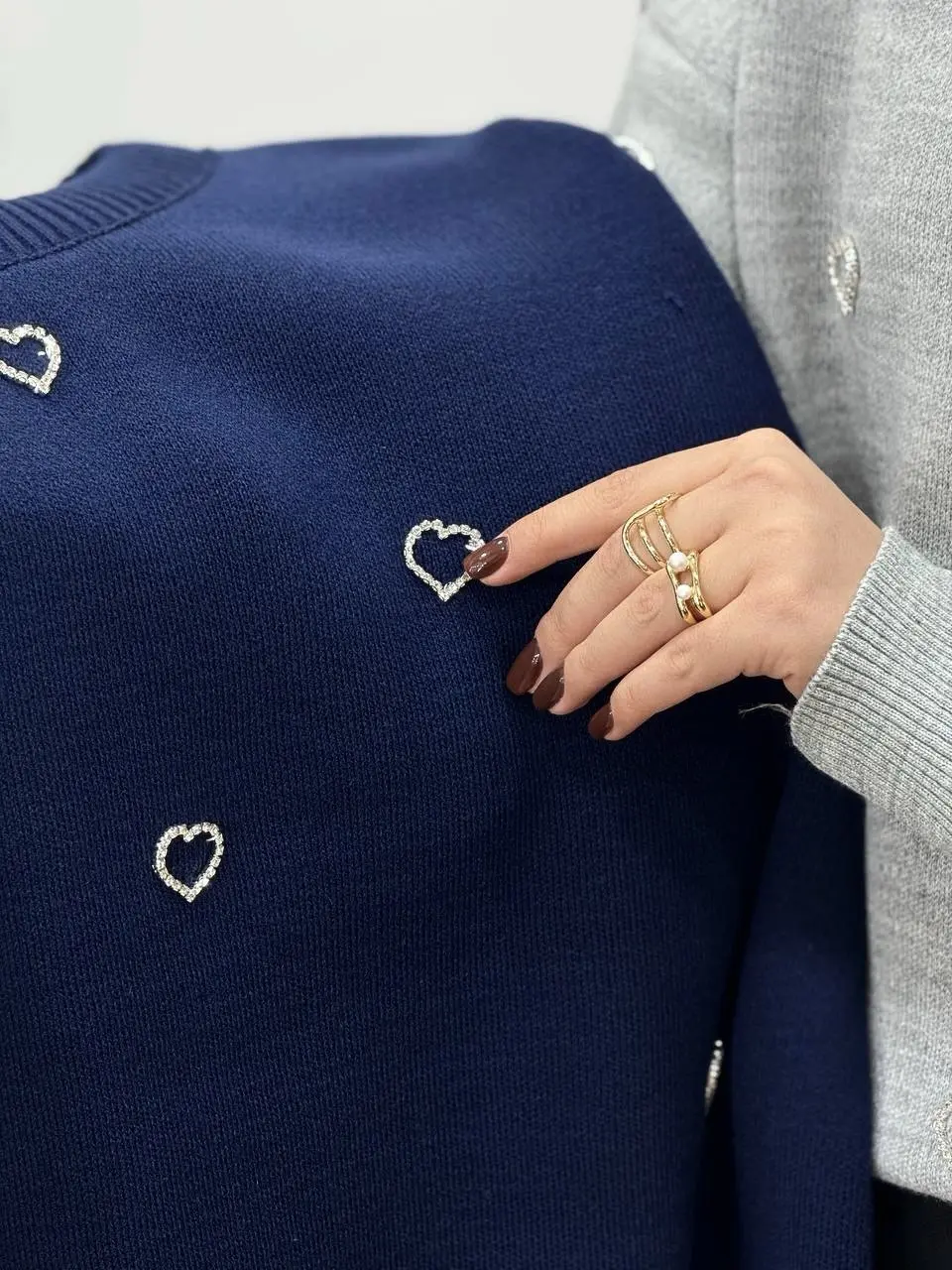 پلیوربافت زنانه ترک آیسو قلبی